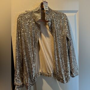 Silver Sequin Jacket